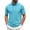 7# Sky Blue, variant on Mens Fashion Polo Shirts Cotton Classic Short Sleeve Thermal Button Shirt with Pocket Sky Blue XL