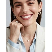 ChicSilver 925 Sterling Silver Heart Necklace for Women Tiny Small Heart Necklace for Women Endlessness Love Dainty Necklaces - 16