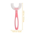 thumbnail image 4 of ColoMX 4 Uds. Cepillos de dientes en forma de U para niños, cepillos de dientes de mano, cepillos de limpieza bucal para niños, 4 of 7