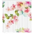 thumbnail image 3 of Ambesonne Floral Shower Curtain, Innocent Delicate Nature, 69"Wx75"L, Multicolor, 3 of 3