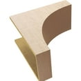 thumbnail image 6 of 12"W x 24"D x 24"H Classic Stockport Rough Cedar Woodgrain TimberThane Corbel, Primed Tan, 6 of 6