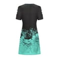 thumbnail image 5 of EQWLJWE Robes pour Femmes 2023 Liquidation Robe Décontractée Amincissante à Manches Courtes Imprimées Épaules Dénudées Grande Taille, 5 of 5