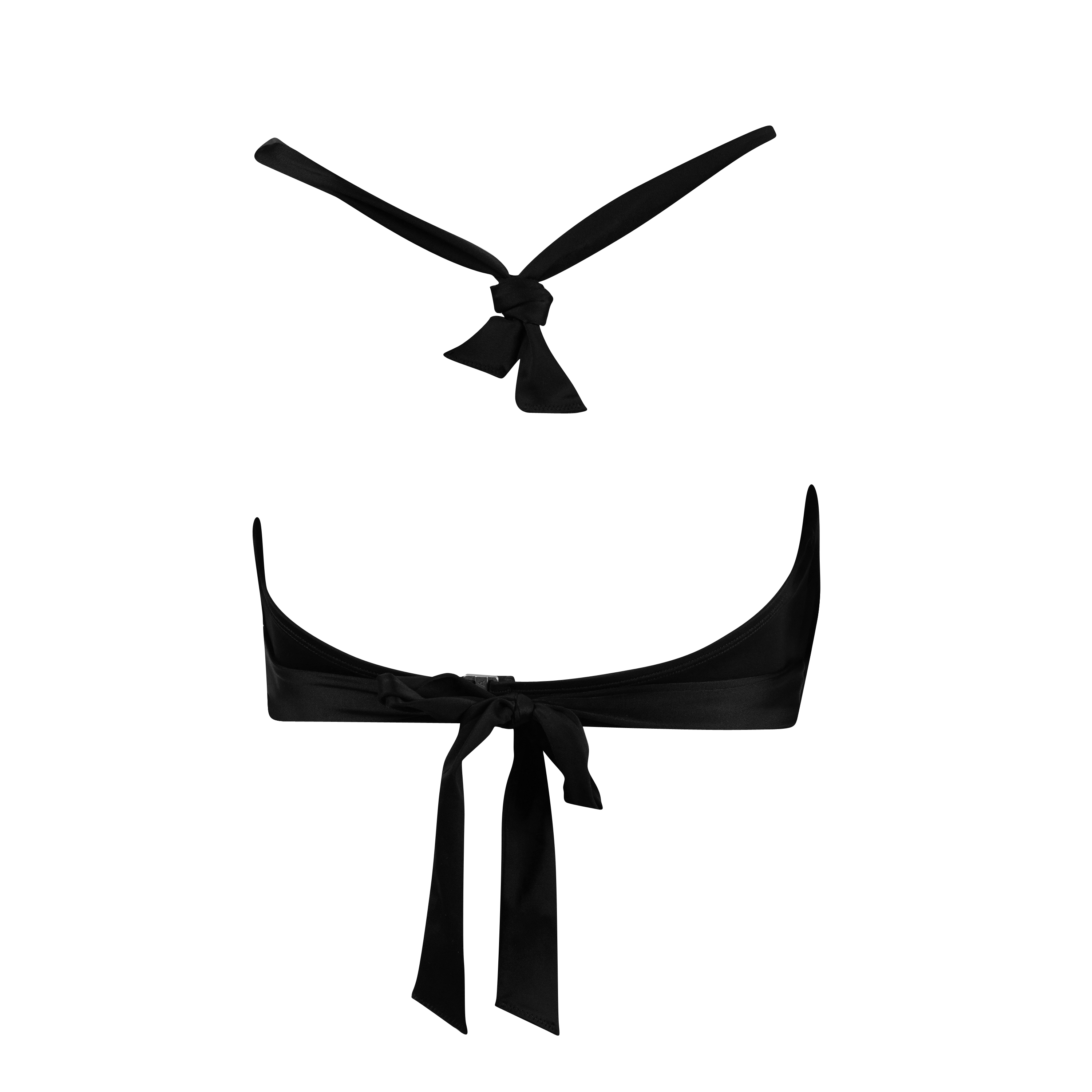 Athleta Women's Wrap Halter Bikini Top Black (32D/DD) - image 2 of 3