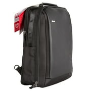 Opack Rifd Leather Laptop Intelligent Increase Business Travel Large Backpack for Men, Black