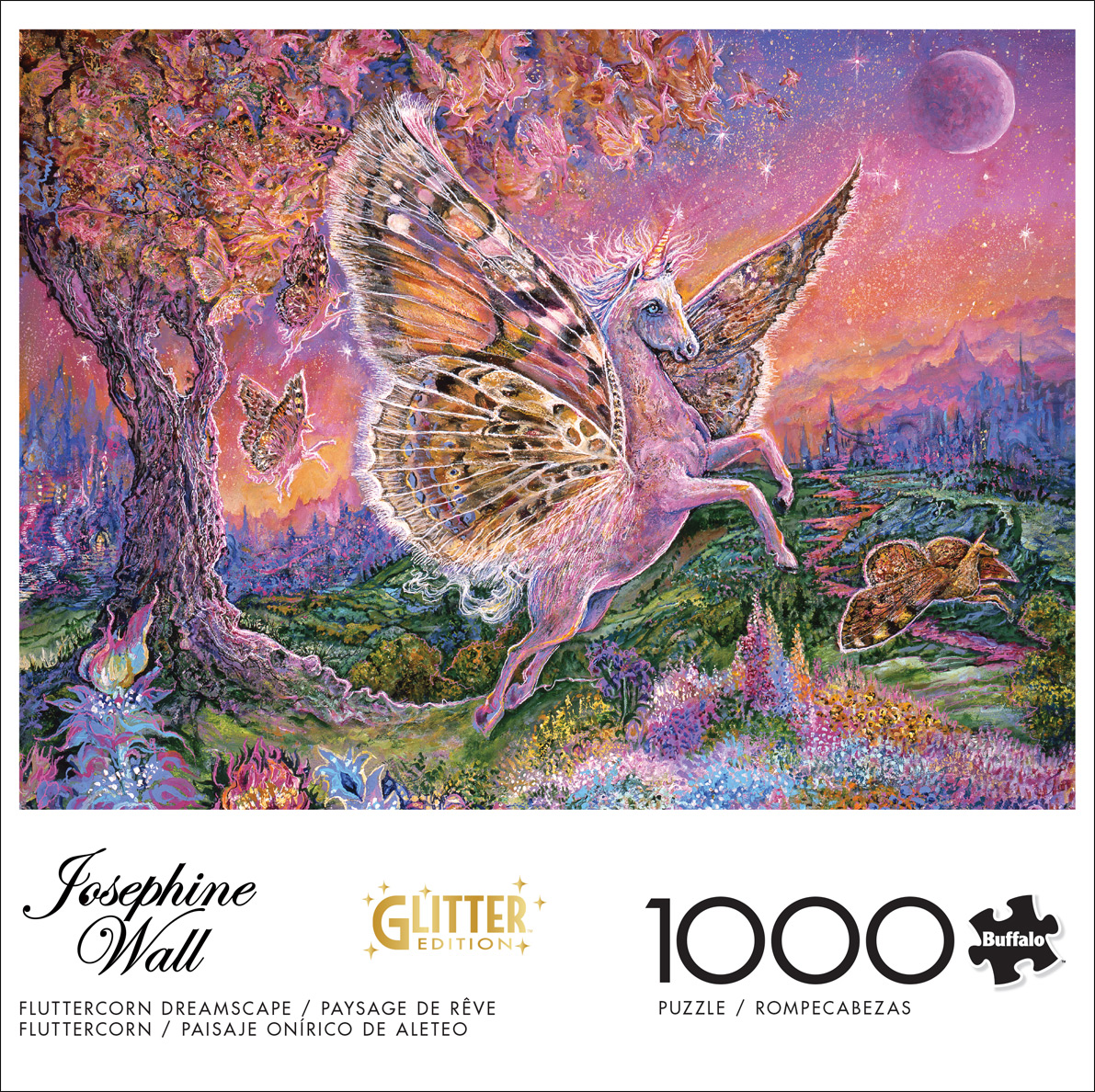 Buffalo Games 1000-Piece Fluttercorn Dreamscape Interlocking Jigsaw Puzzle for Adults Ages 14+