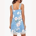 thumbnail image 4 of Camisolas cortas de moda para mujer, vestidos de verano informales con cuello en V, sin mangas, de encaje liso, camisillas de poliéster para mujer, 4 of 9