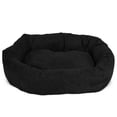 thumbnail image 3 of Majestic Pet Faux Suede Bagel Pet Bed for Dogs, Calming Dog Bed Washable, Small, Black, 3 of 7