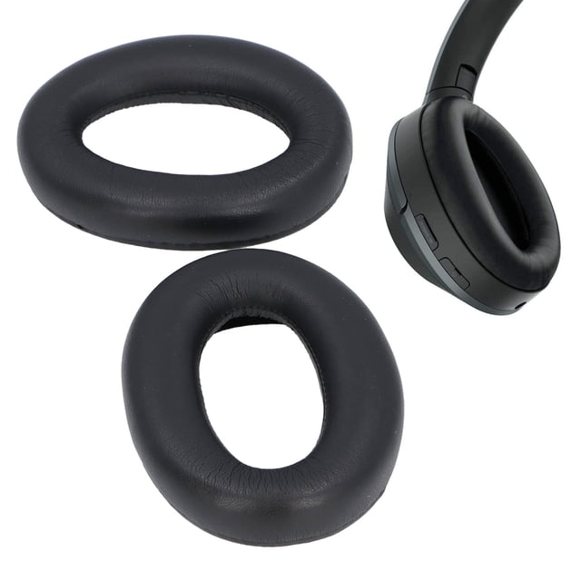 Almohadillas de Repuestro parauriculares WH-000XM2 MDR-000X, almohadillas Suaves con aislamiento de ruido parauriculares, reemplazo de almohadillas de cuero proteico de