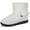 White, variant on Slipper Boots Women Knit Fuzzy Booties Slippers Memory Foam Ankle Slippers Plush Lined Indoor Outdoor Slippers House Shoes