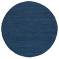 thumbnail image 2 of SAFAVIEH Natura Feride Geometric Area Rug, Navy/Blue, 8' x 8' Round - Scandinavian Design, Navy & Blue, Handmade Wool Blend, Ideal for Living Room, Bedroom, Dining Space, 2 of 10