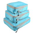 thumbnail image 1 of Greeniant Compression Suitcase Wear Resistant Luggage Organizer Bags Storage for Shoes  Mochilas de mochilero Azul 3 piezas, 1 of 1