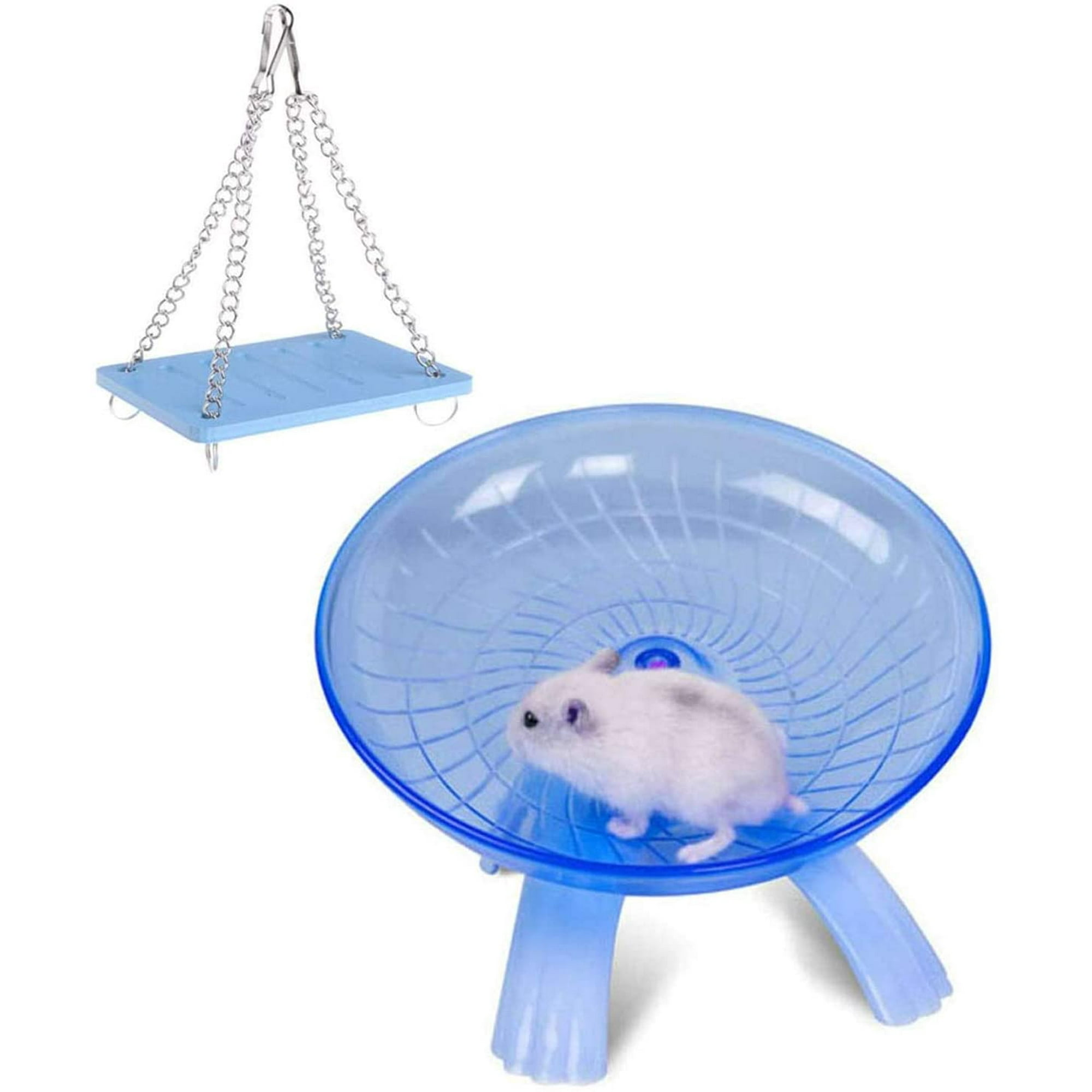 Small Animal Swing Toys，Hamster Flying Saucer Silent Running Exercise Wheel  for Gerbil Rat Mouse Hedgehog Small Animals | Walmart Canada