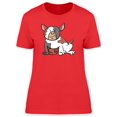 thumbnail image 1 of Cute Funny Bulldog Cartoon Tee Women's -Image by Shutterstock, 1 of 2