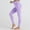 Purple(New), variant on Women's High Elasticity Solid Color Hip Lifting Breathable Tight Fitting High Waisted Sports Bottom Fitness Pants