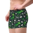 thumbnail image 4 of Kll T Rex And Dinosaur Bone Men'S Cotton Boxer Briefs Underwear-Small, 4 of 9