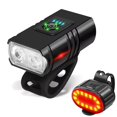 thumbnail image 1 of USB Rechargeable Bike Headlight LED Front Light with Multiple Modes for Road MTB Cycling, 1 of 7