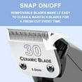 thumbnail image 3 of Detachable Pet Dog Clipper Blades, Compatible with Andis,Most Oster A5, Wahl KM Series Clippers,Made of Ceramic Blade & Stainless Steel Blade, 3 of 8