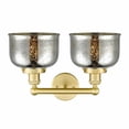 thumbnail image 2 of 616-2W-SG-G78 Innovations Lighting Bell - 2 Light Bath Vanity In Industrial Style-10 Inches Tall and 15.5 Inches Wide-Satin Gold Finish-Silver Plated, 2 of 2