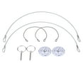 thumbnail image 2 of Universal CNC Billet Aluminum Racing Bonnet Hood Pin Latch Lock Appearance Kit for Custom Car Look, 2 of 8