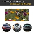 thumbnail image 5 of Zufioo Humming Bird Print Car Aluminum Front License Plate, 12x6 Inch Decorative Personalized Car License Plate Car Accessories, 5 of 8