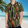 thumbnail image 5 of High Quality Hawaiian Shirts for Men Short Sleeve Aloha Beach Shirt Floral Summer Casual Button Down Shirts Blouses 4RDT2Y, 5 of 7