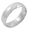 thumbnail image 1 of Bande de Mariage Simple Confort 10K Or Blanc pour Hommes, Taille 12, 1 of 1