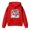 Red, variant on XFeng Kids Pullover Hoodie Casual Long Sleeve Hooded Sweatshirt with Kangaroo Pocket