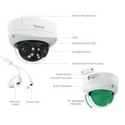 (5 pack) Reolink Duo 3V PoE 16MP UHD Dual-Lens 180° Outdoor Security Camera, Smart AI Detection & Motion Tracking, Color Night Vision, Two-Way Talk, IK10 Vandalproof & IP67 Weatherproof