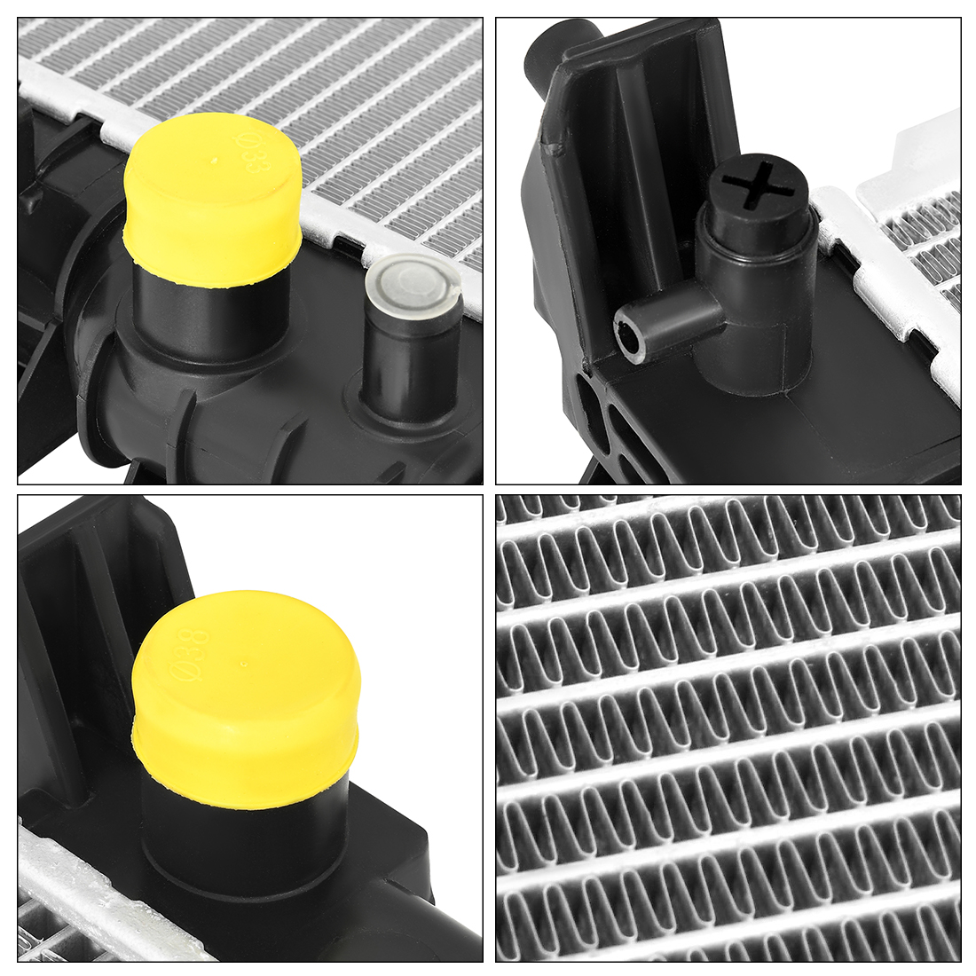 RVNI Radiator Compatible with 2008-2012 Ford Escape 2009-2011 Mercury Mariner 2008-2011 Mazda Tribute 3.0L V6