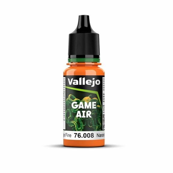 Vallejo 18 ml Game Air Acrylic Paint, Orange Fire