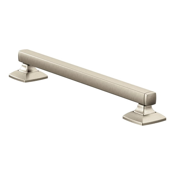 Moen Brushed Nickel Bathroom Safety 12-Inch Stainless Steel Transitional Bathroom Grab Bar