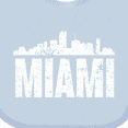 thumbnail image 4 of Inktastic Miami Skyline Grunge Boys or Girls Baby Bib, 4 of 4