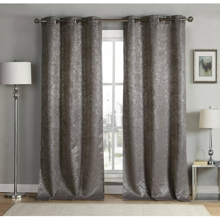 Maddie Metallic Specks Blackout Curtain Walmart Com