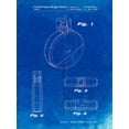 thumbnail image 2 of Borders, Cole 12x14 White Modern Wood Framed Museum Art Print Titled - PP630-Faded Blueprint Perfume Jar Poster, 2 of 4