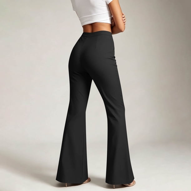 dress pants women flare The Perfect Leg (More Colors) Olive / Large Womens Suits Women's Crossover Flare Pants with