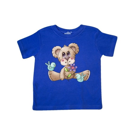 

Inktastic Teddy Bear Bluebirds and Flower Gift Toddler Boy Girl T-Shirt