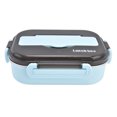 thumbnail image 1 of Insulated Bento Box, Removable Leak Proof Portable Compartment Stainless Steel Lunch Box Multipurpose  For Office For Camping Blue,Pink,Green, 1 of 8