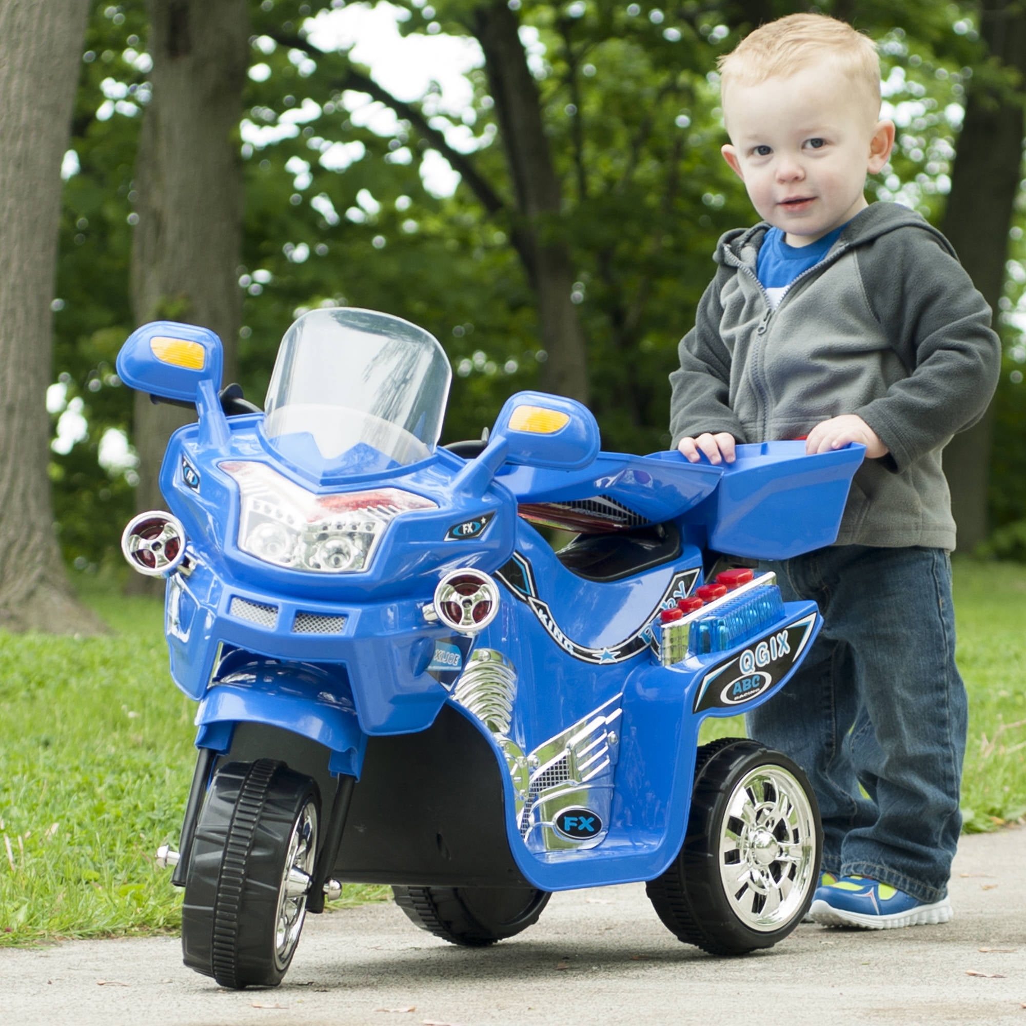 Ride on Toy, 3 Wheel Motorcycle Trike for Kids by Rockin' Rollers