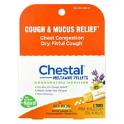 Boiron Chestal Pellets 2 MDT Homeopathic Medicine For Cough & Mucus Relief 2 Tubes Pellet