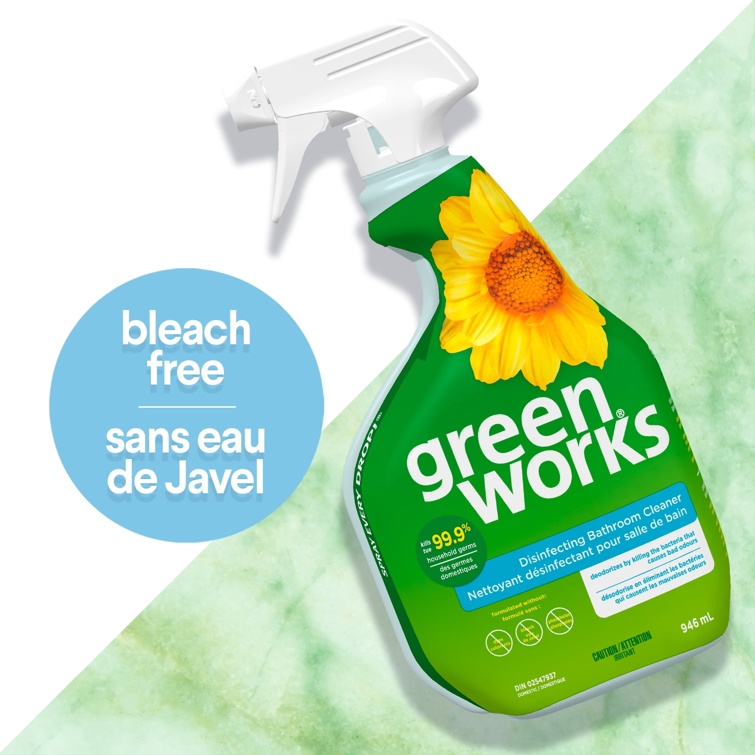 Nettoyant désinfectant pour salle de bain Green Works Nettoyant désinfectant pour salle de bain Green WorksMC