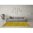 thumbnail image 3 of Ahgly Company Machine Washable Indoor Rectangle Oriental Yellow Industrial Area Rugs, 8' x 12', 3 of 4