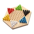 thumbnail image 3 of tamizeot Hexagonal Checkers Board Game Unique Wooden Checkers Engaging Smart Play For Children And Adults Chinese, 3 of 6