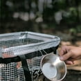 thumbnail image 4 of Outdoor Storage Box Transparent Foldable Organizer | Clothes Toys Sundries Tableware Snacks | Portable Stackable Camp Storage Bin | 20 Hanging Holes | 12.5x13.9x9.8 in | 1 Pack, 4 of 9