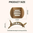 thumbnail image 2 of 4 PCS Flat Claw Clips, Round Large Flat Hair Clips for Women,French Strong Hold Hair Barrettes for Thick Thin Hair, 2 of 7