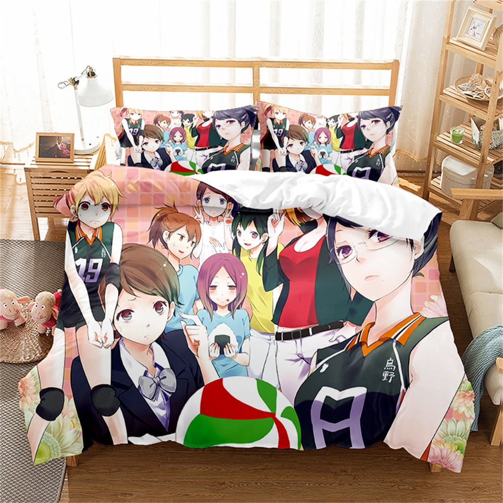Anime Duvet Cover Set Haikyuu Bed Comforter Sets Twin Full Queen King
