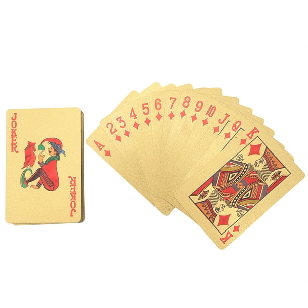 Jeu de cartes en plastique imperméables Ymiko avec jeux de table