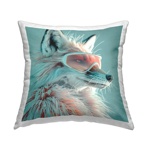Stupell Industries Winter Whimsy Fox Decorative Printed Throw Pillow Design by Lazar Studio.