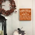 thumbnail image 5 of Zomyto 7x7 IN Fall Wooden Box Sign Desk Decor, Farm Fresh Pumpkins Wood Sign, 5 of 6