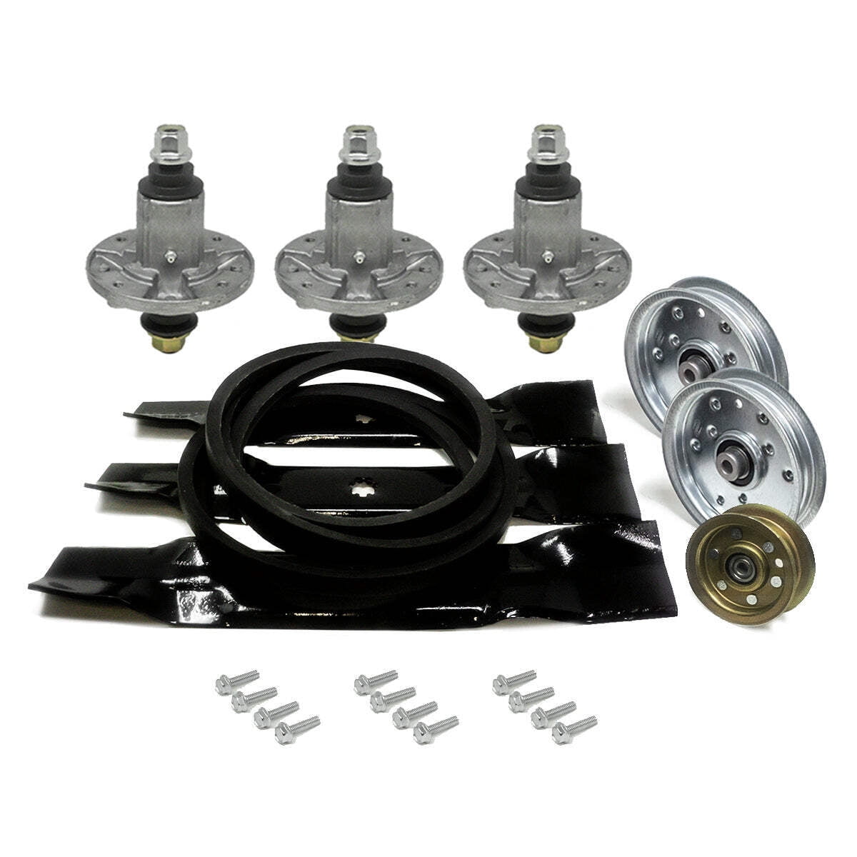 48" Lawn Mower Deck Parts Rebuild Kit For John Deere LA145 100 Series
