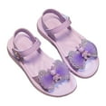 thumbnail image 3 of TAIAOJING Toddler Girls Sandals Breathable Lightweight Casual Outdoor School Shoes For Kids Age 4 12 Comfortable Summer Footwear For Daily Wear And Play Lovely 4-4.5Y, 3 of 7